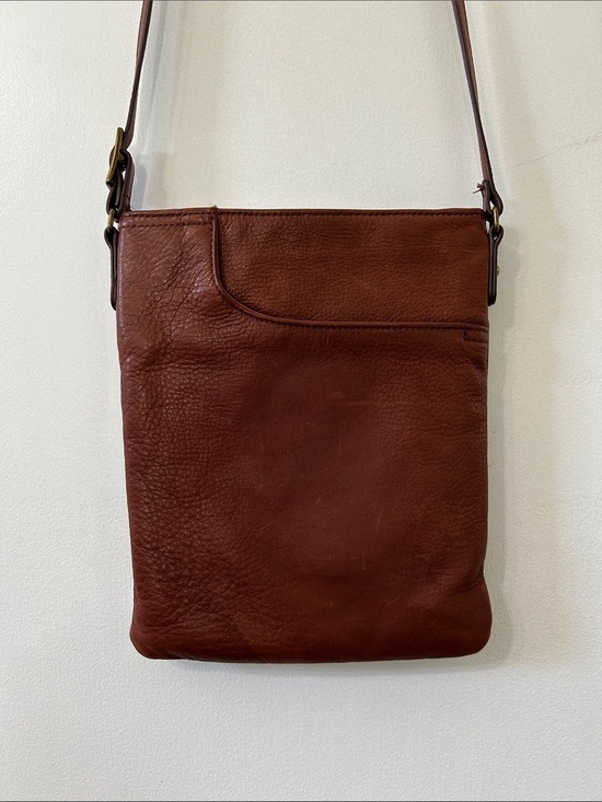 Margot New York Handbags - Margot New York Leather Crossbody Bag Brown Classic Minimalist Travel